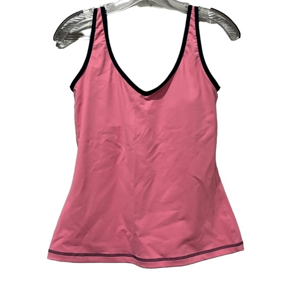 Boden 2 Pink Purple Built in Bra Workout Active Tank Top B - Picture 1 of 4